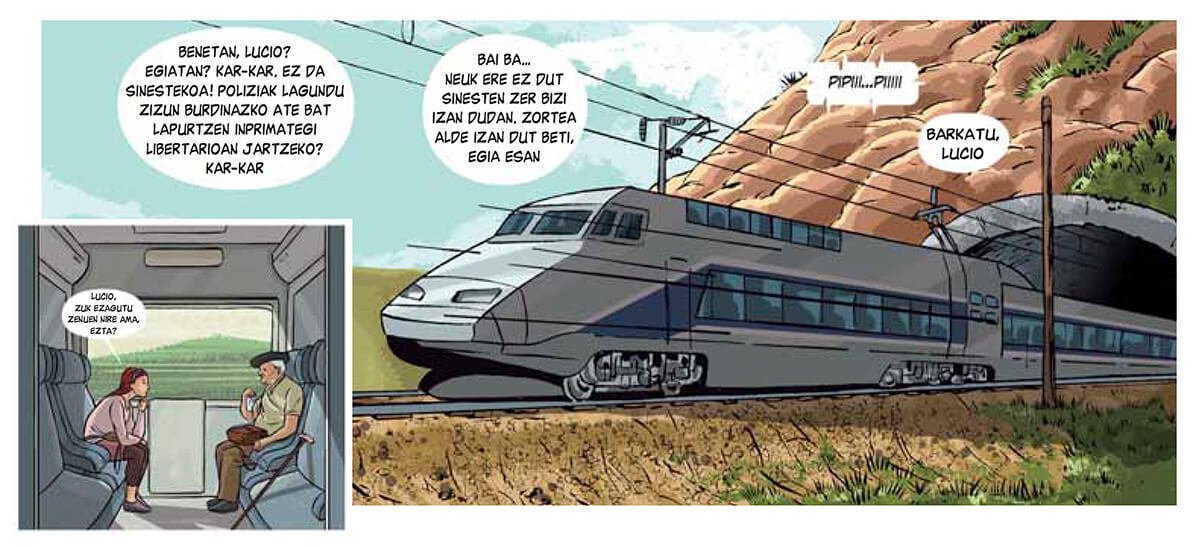 Lucio Urtubiaren bizitza “Gerezi garaia” komikian