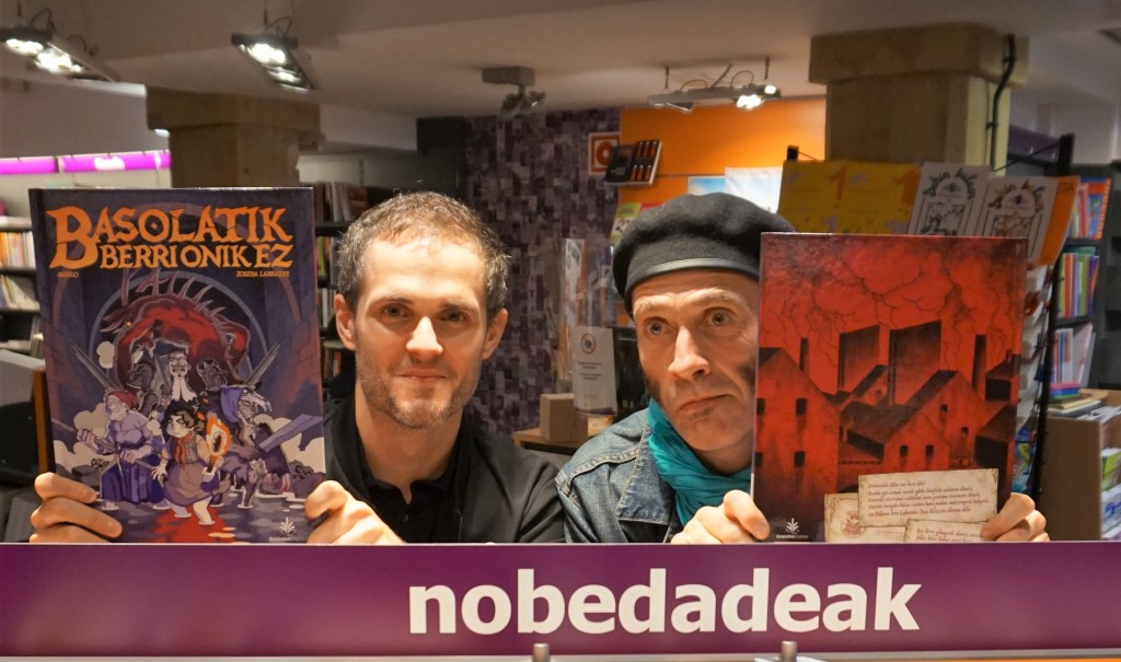 Asisko Urmeneta eta Joseba Larratxeren "Basolatik berri onik ez" komiki albuma
