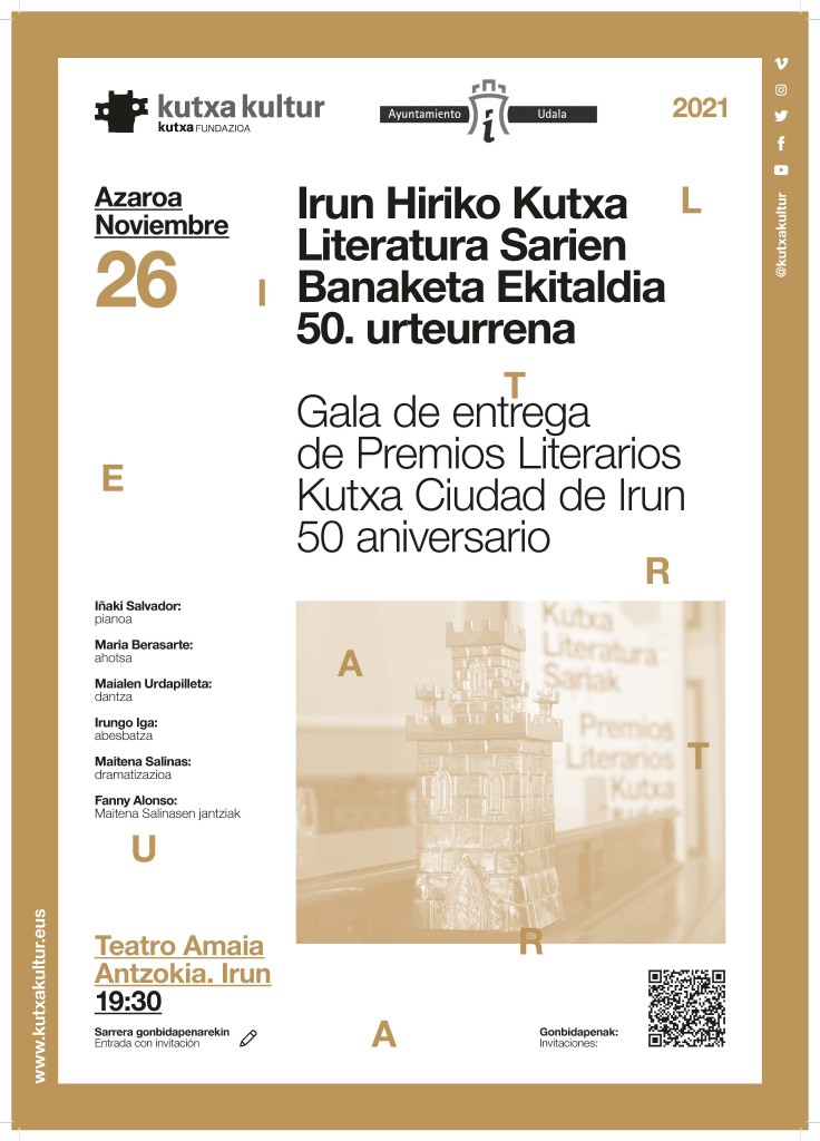 Irun Hiriko Kutxa Literatur Sarien banaketa-ekitaldia