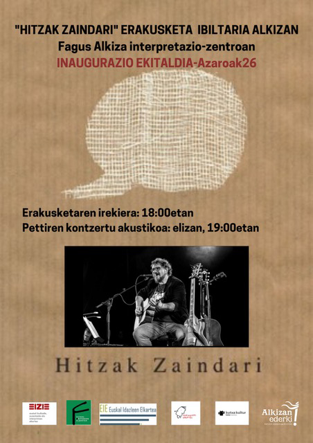 «Hitzak zaindari» erakusketaren irekiera Alkizan